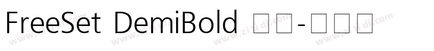 FreeSet DemiBold 粗体字体转换